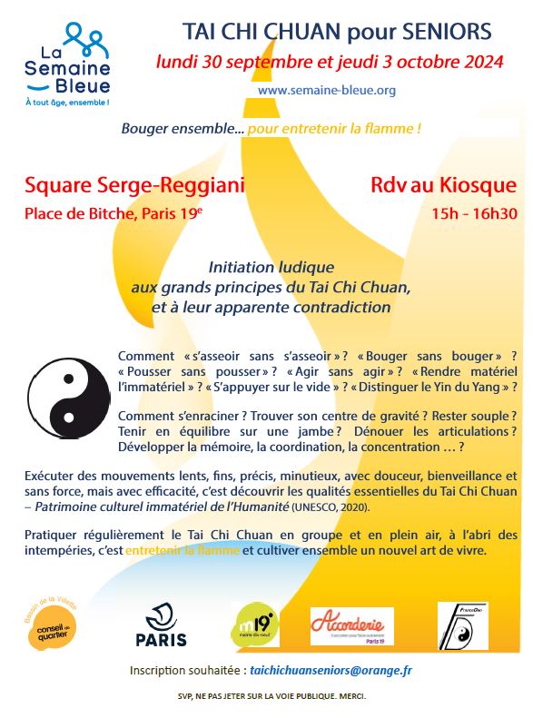 affiche tai chi chuan