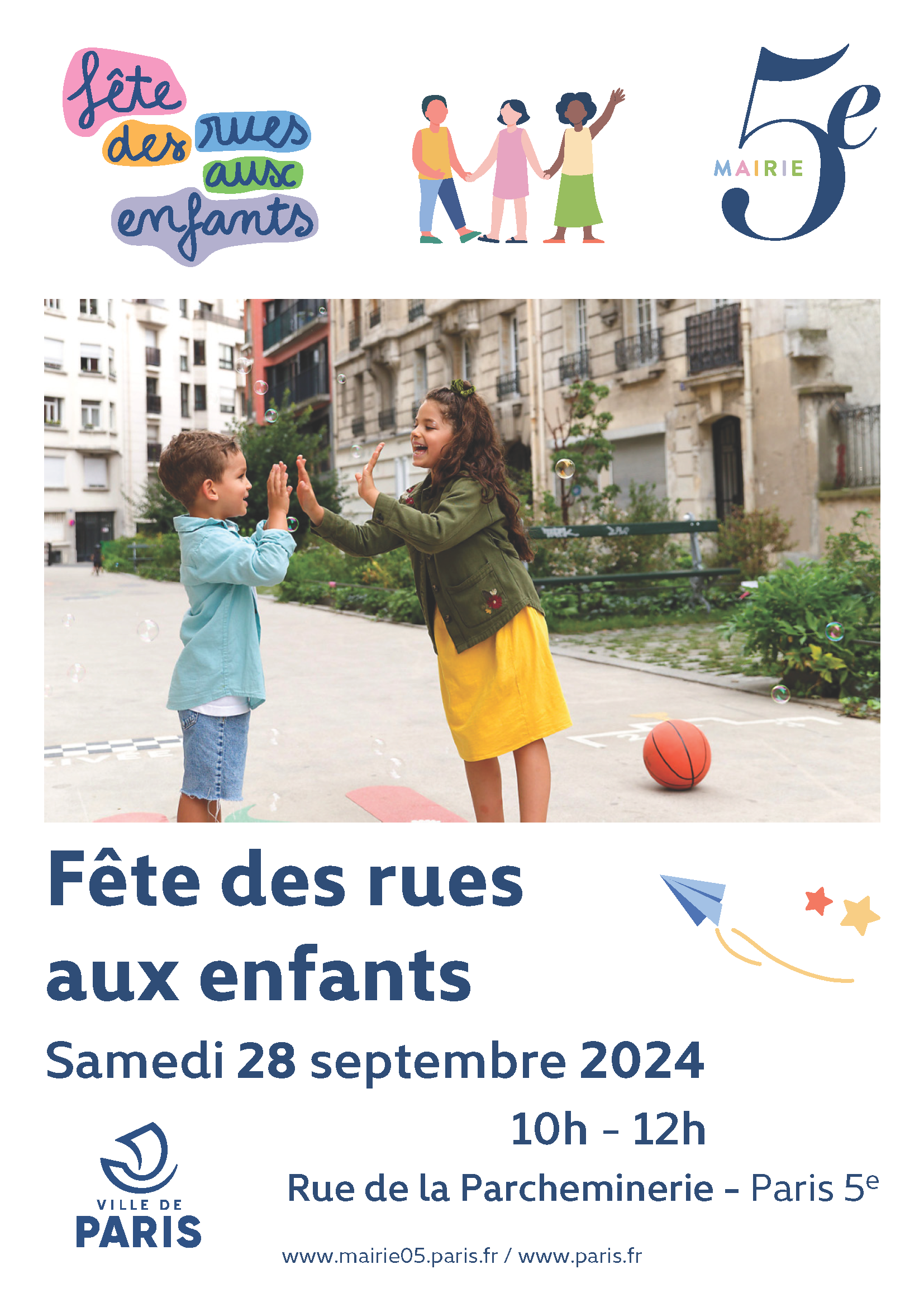 Affiche de la Fête des rues aux enfants 