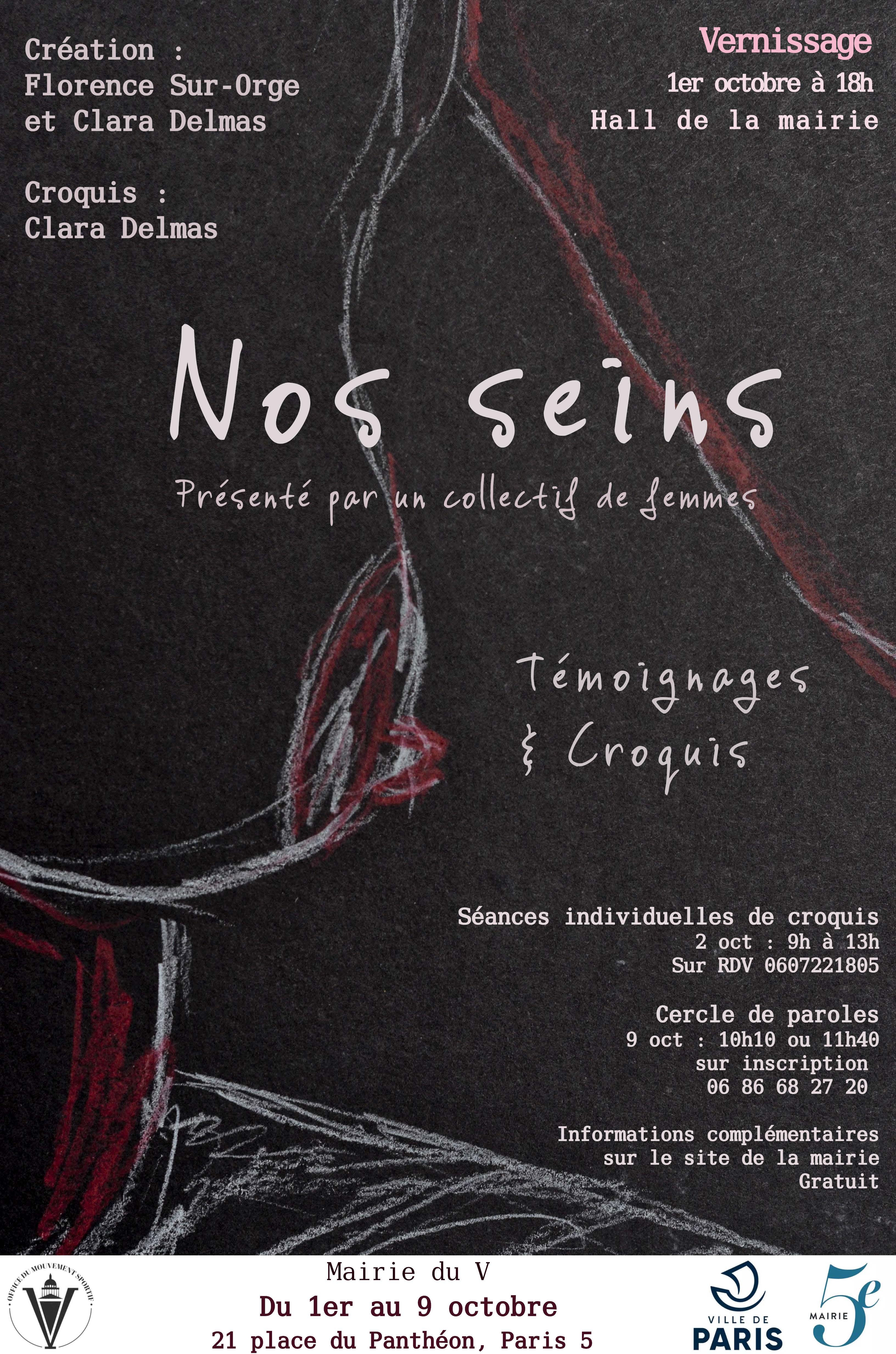 Affiche exposition Nos Seins