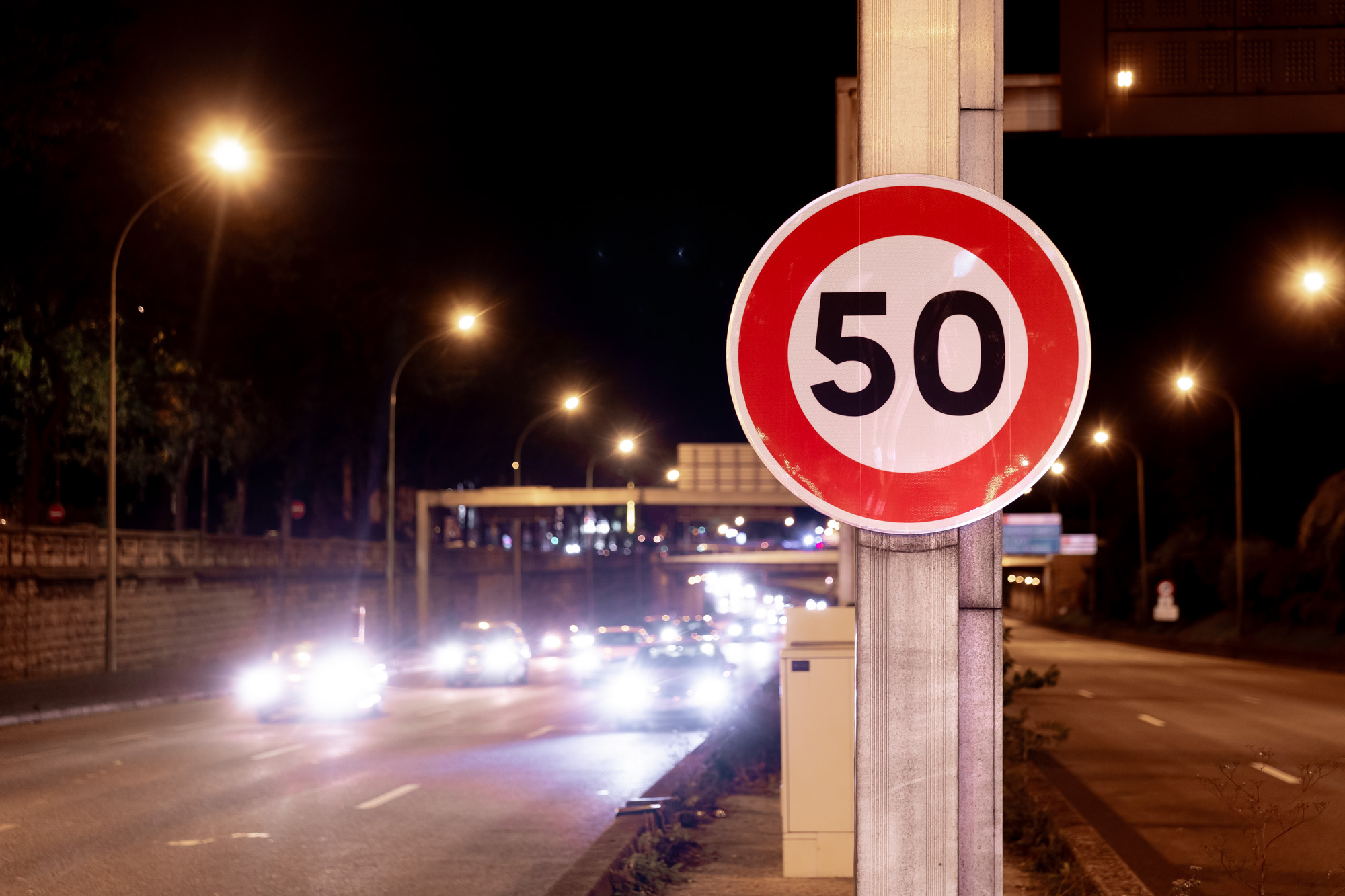 Visuel du boulevard périphérique à 50 km/h