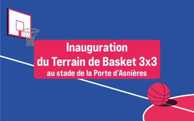 Visuel de l'inauguration du Terrain de Basket 3x3