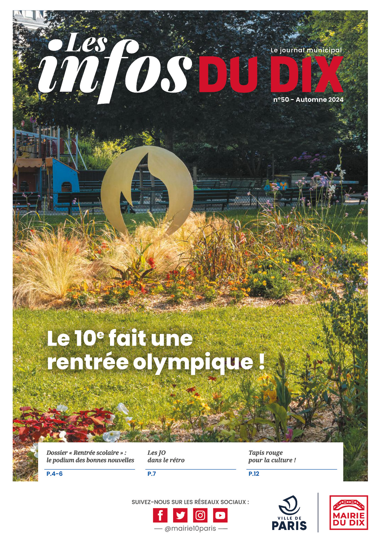 Couverture avec le dahlia olympique