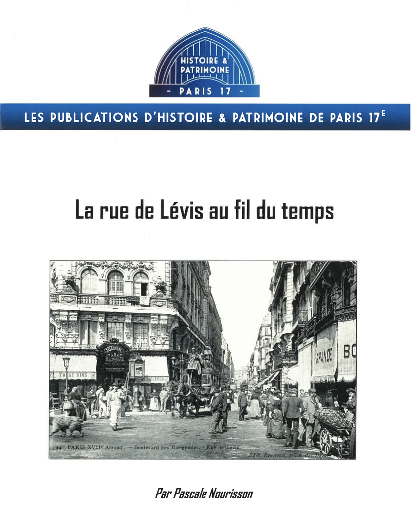 couverture du livre "La rue de Lévis au fil du temps"