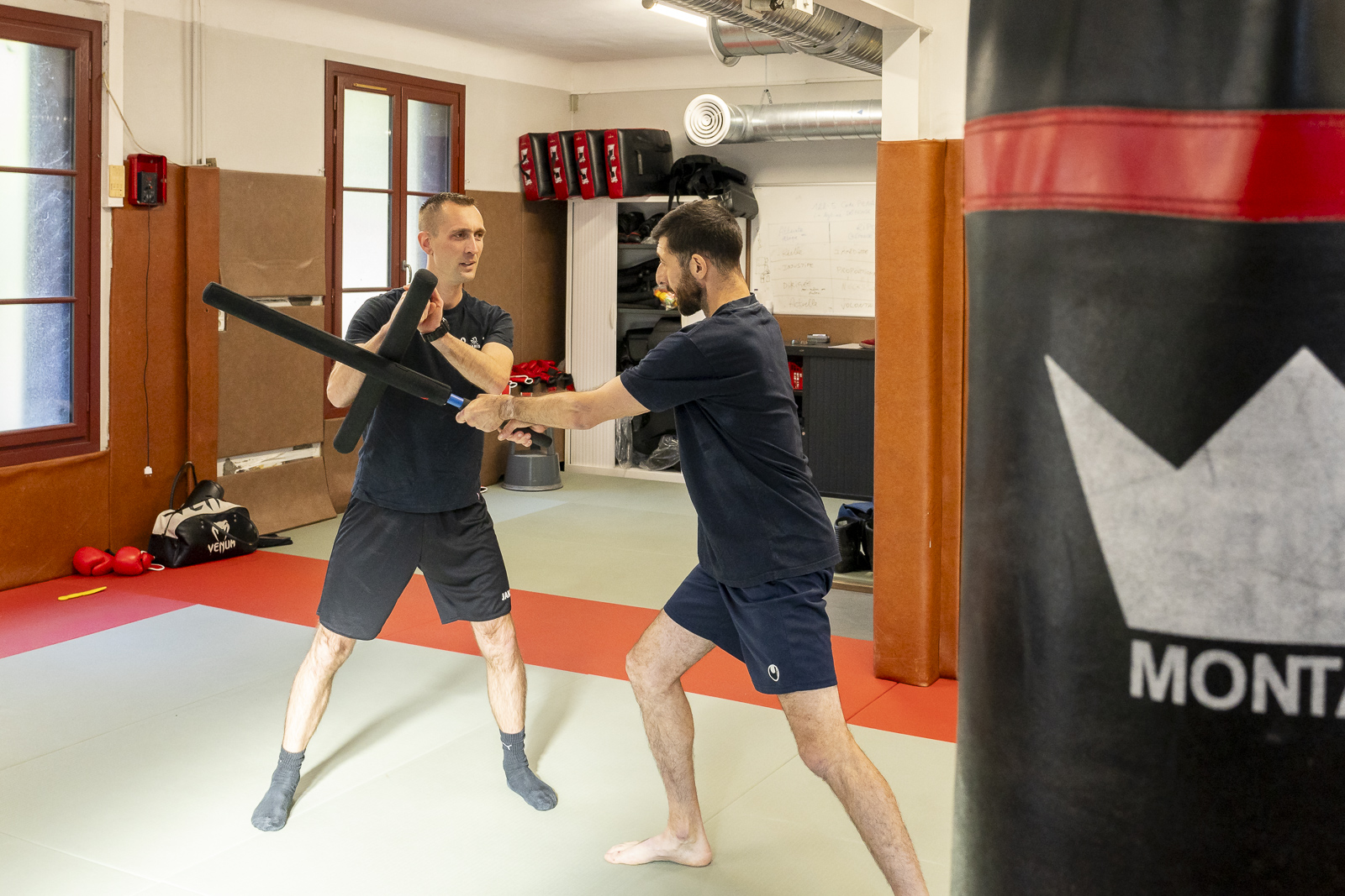 Policiers à l'entrainement