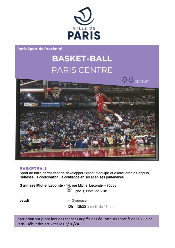 affiche de la mairie de paris centre 