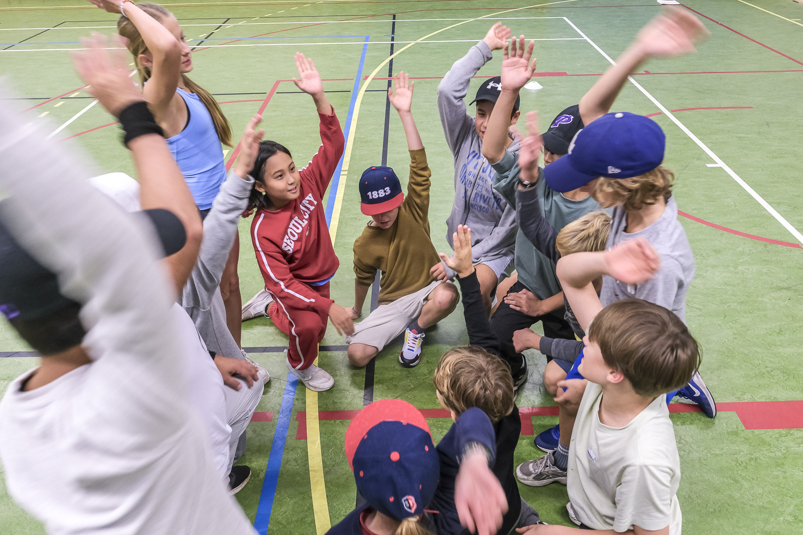 Jeunes joueurs de baseball