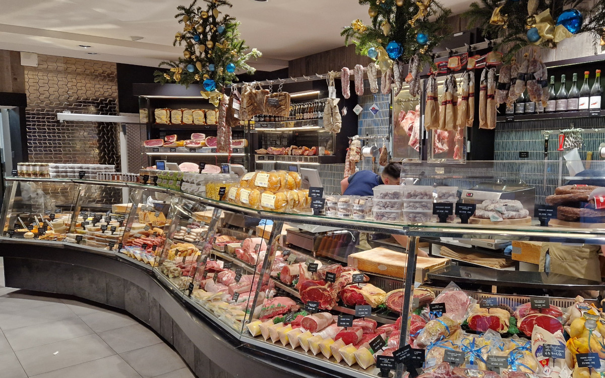 étalage d'une boucherie