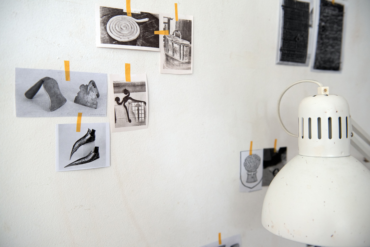 Les murs de l'atelier de Pia-Melissa Laroche sont parsemés d'images