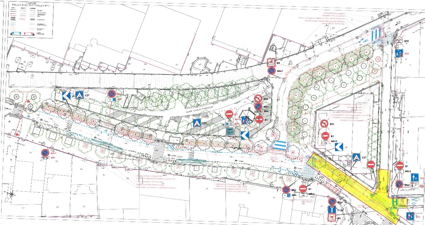 Plan de la Phase 3 des travaux de la rue de Pixérécourt