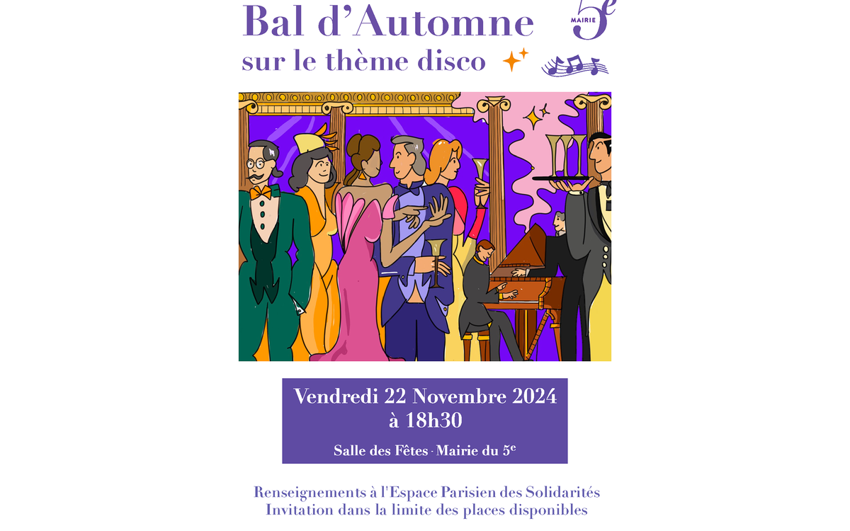 Affiche du Bal d’Automne des séniors.