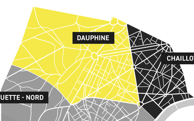 Cartographie 16e Dauphine en couleurs