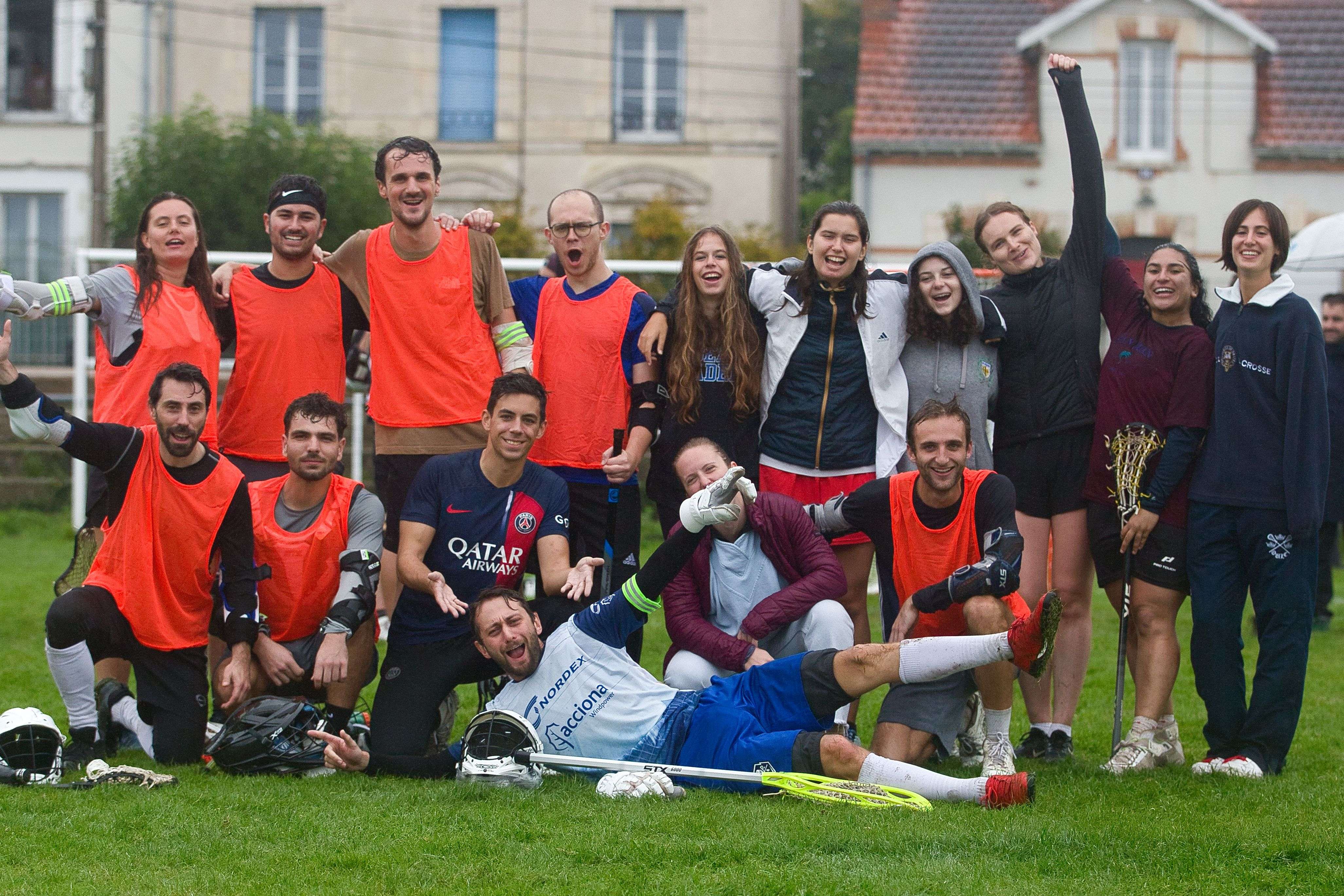 Photo de groupe du Paris Lacrosse