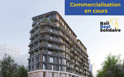 Façade des logements rue Henri Duvernois commercialisés en BRS