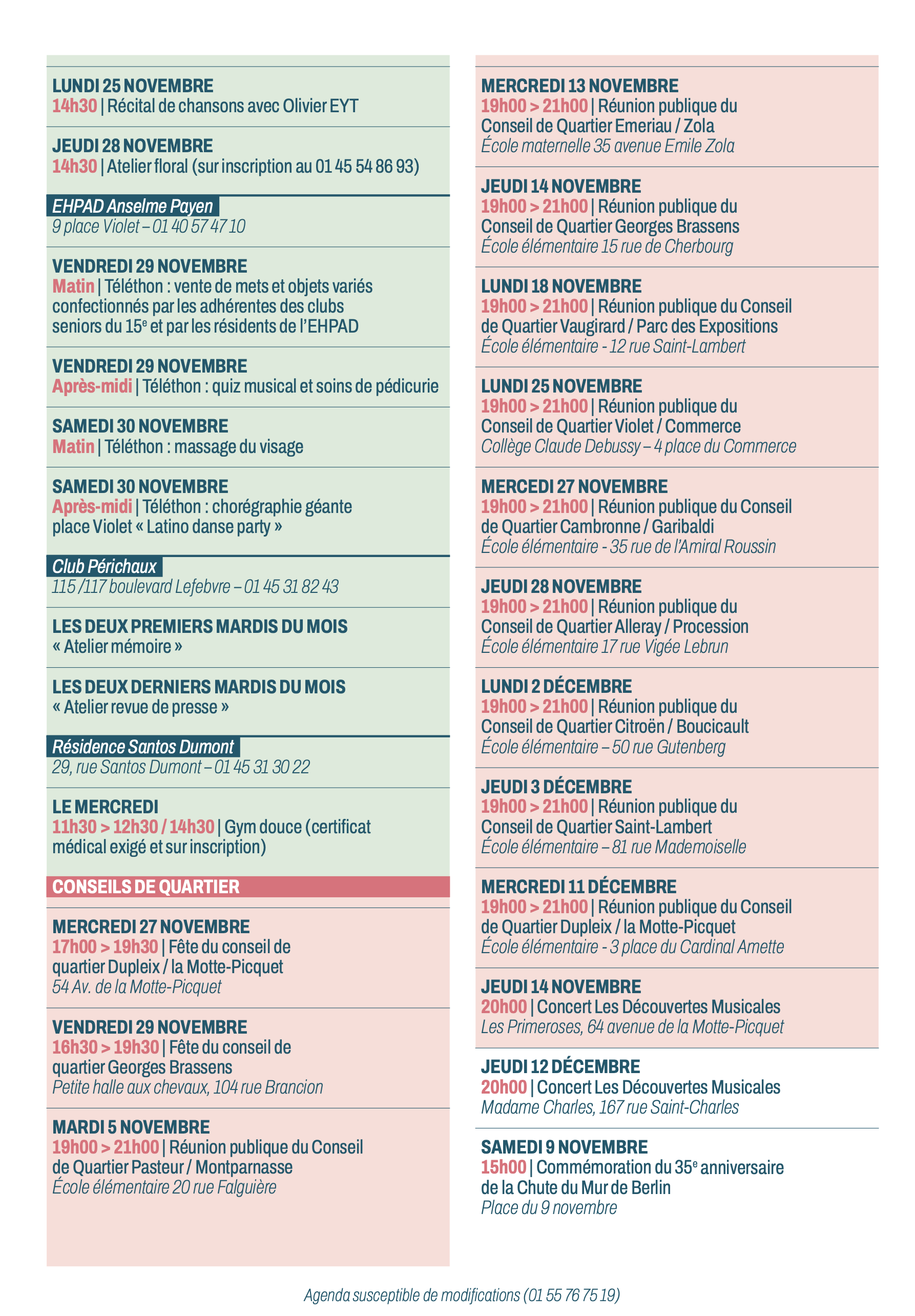 Découvrez le programme complet qui divertira nos ainés jusqu'à la fin de l'année ! Concerts, expositions, bals, conférences...