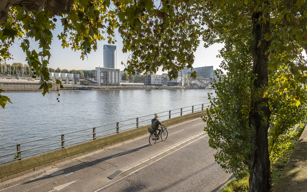 Piste cyclable Quai Saint-Exupéry