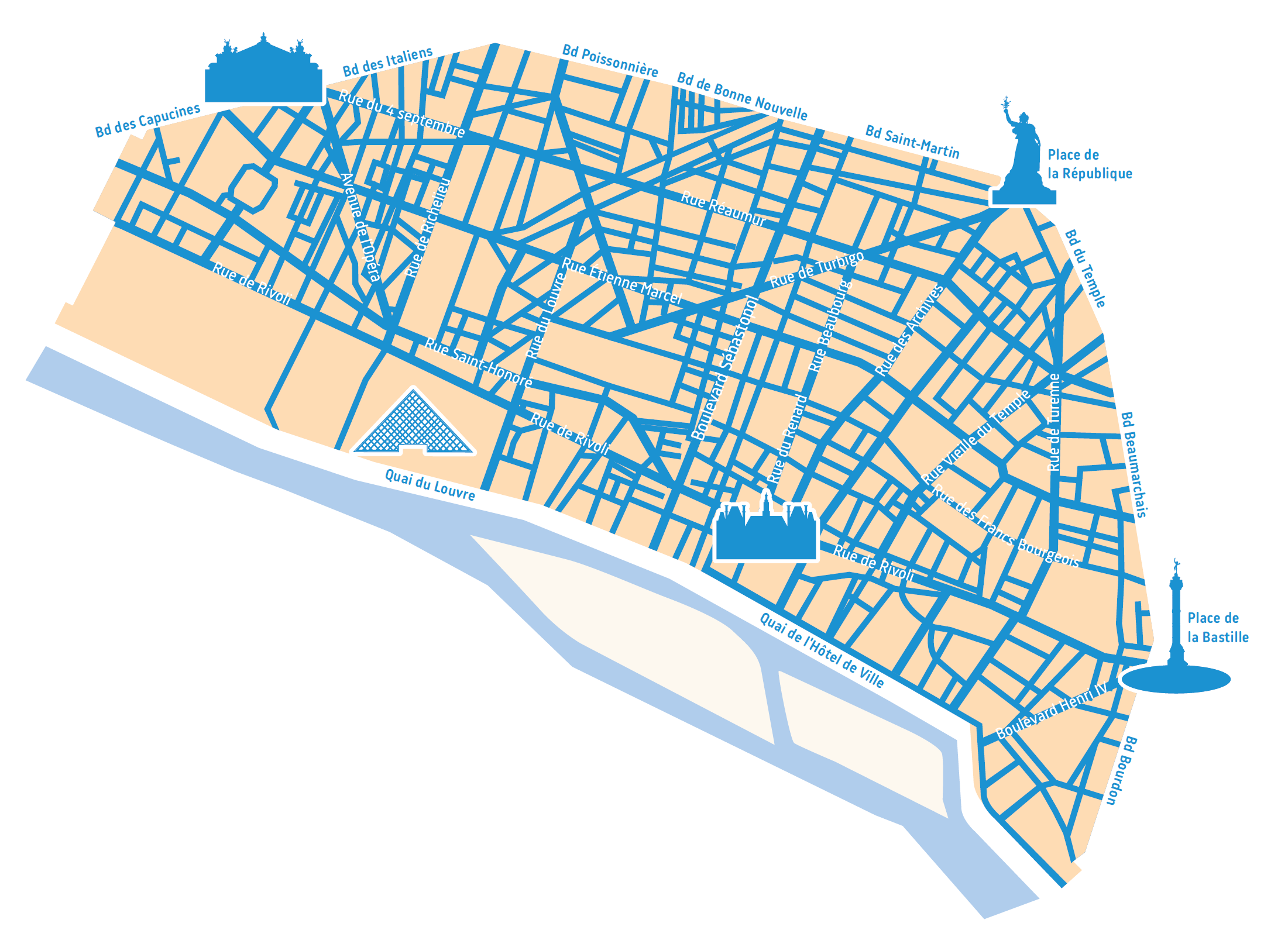 carte du périmètre de la zone à trafic limité 