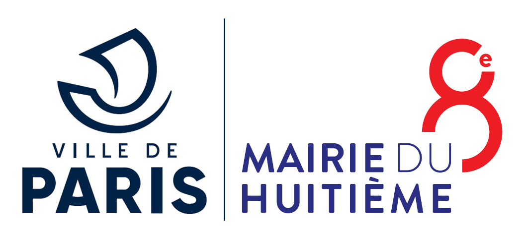 logo ville de paris et mairie du 8ème