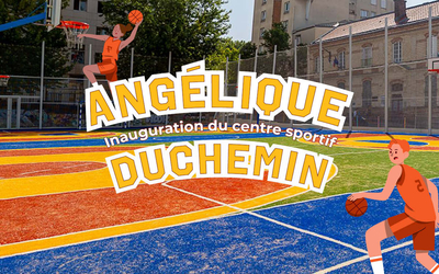 Illustration pour l'inauguration du centre sportif Angélique Duchemin