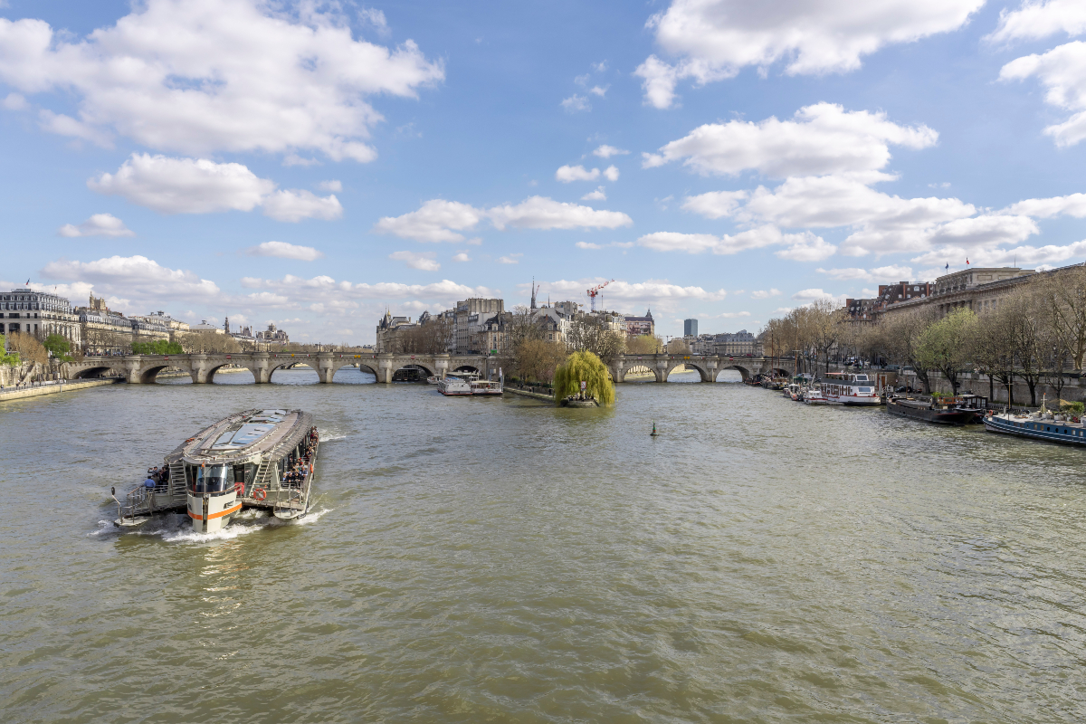 Vue sur l'île de la Cité depuis le pont des Arts.