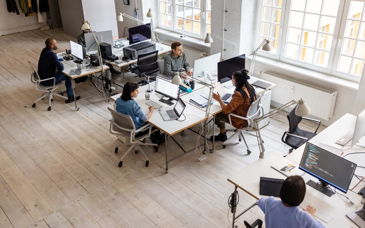 Open space au travail