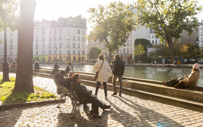 Balade automnale le long du canal Saint-martin