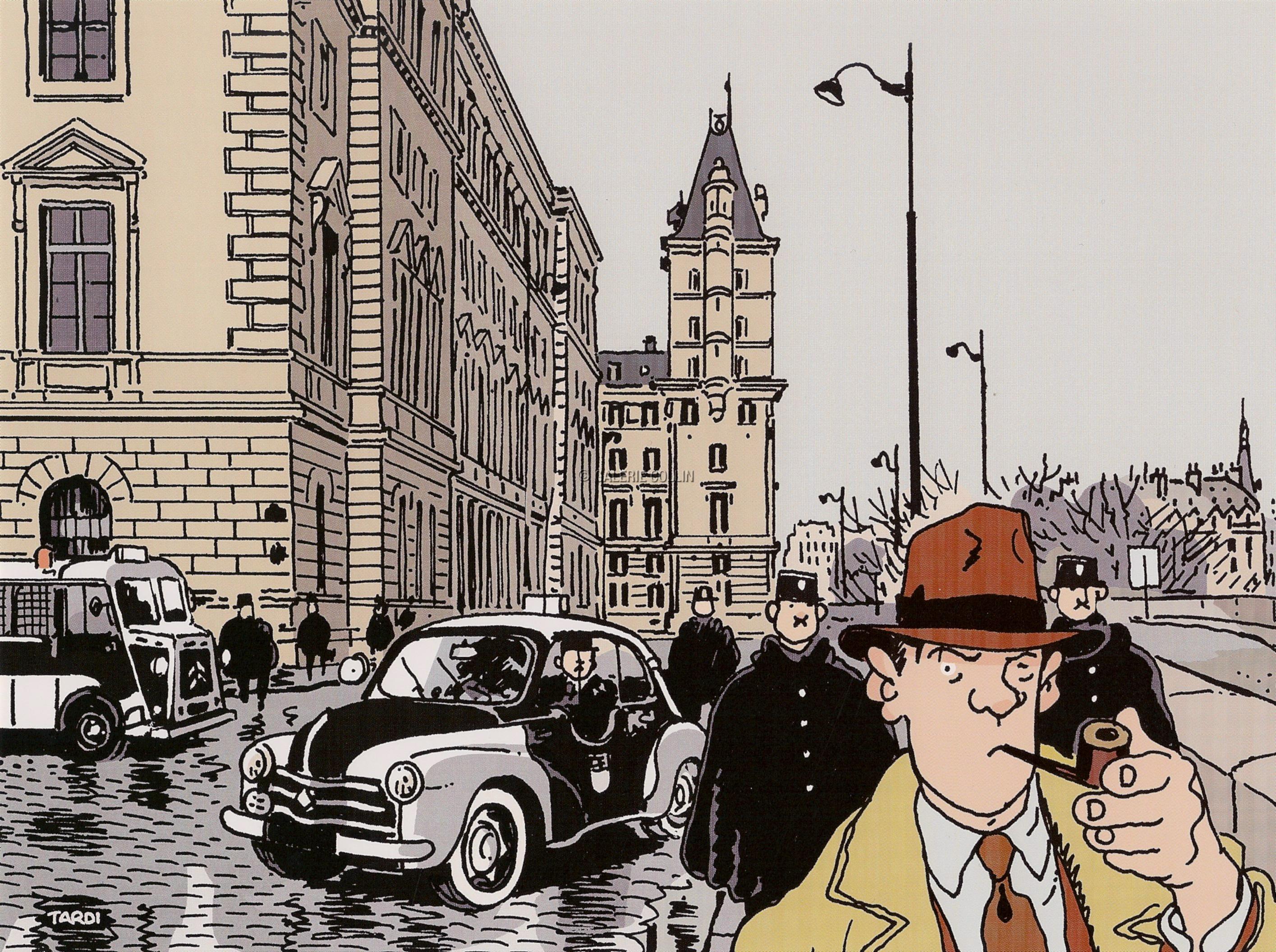 Planche dessinée Blake et Mortimer Paris 1er arrondissement