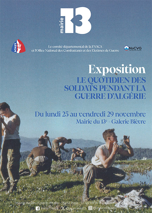 Exposition : Novembre 1954 / Novembre 2024 - Le quotidien des soldats pendant la guerre d’Algérie