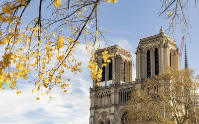 Vue sur Notre-Dame rénovée. 