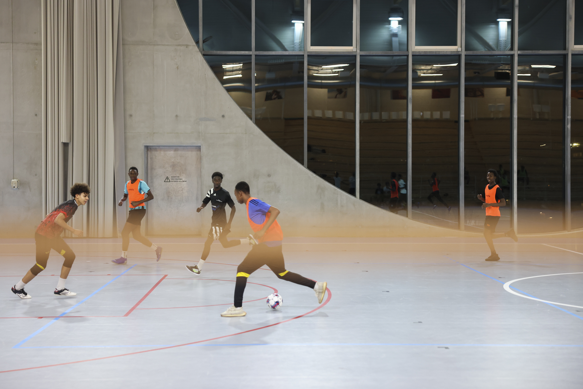 Photo futsal adidas arena prise par Mathilde Gardel