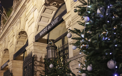 Illuminations devant la mairie