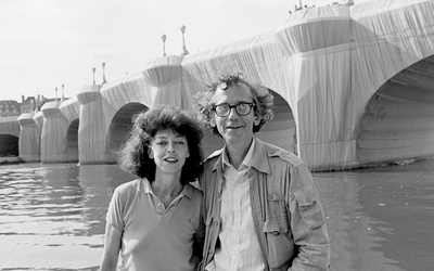 Portrait de Christo and Jeanne-Claude at The Pont Neuf Wrapped Paris, 1985