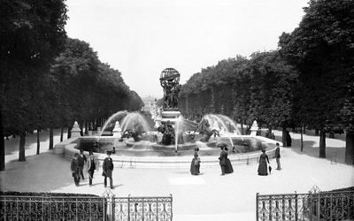 Le jardin du Luxembourg, la fontaine de l'Observatoire.