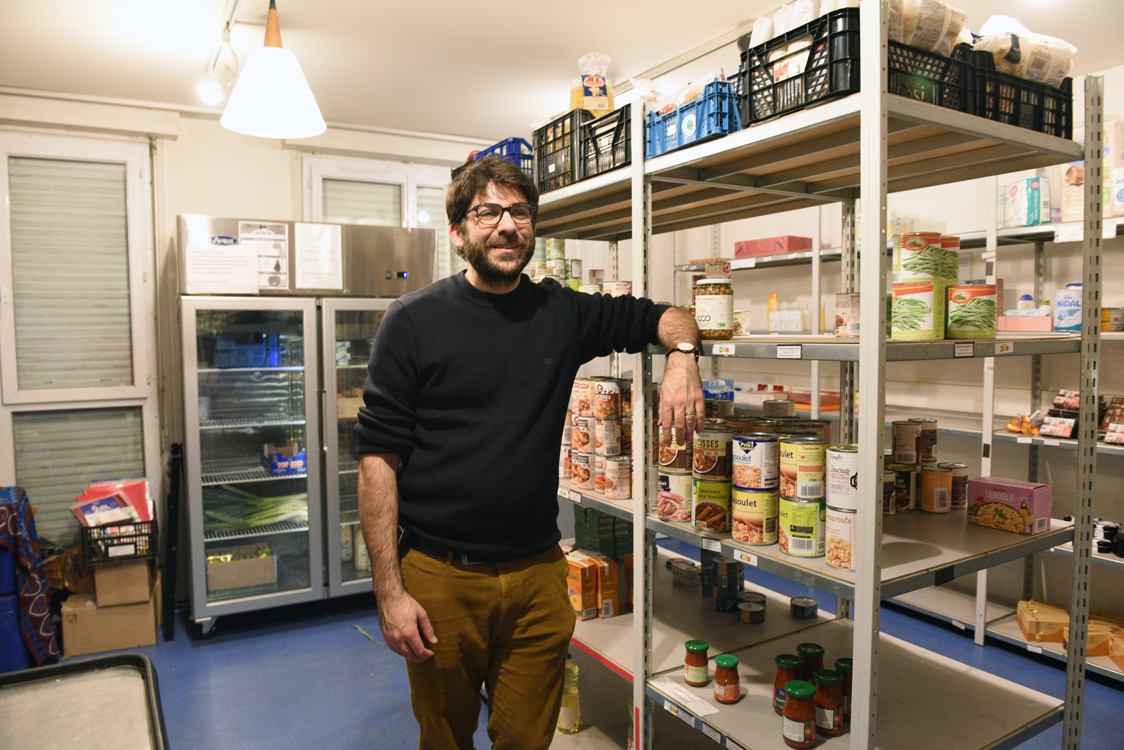 Visuel de Grégory Lesca, président de l'épicerie sociale le Marché solidaire