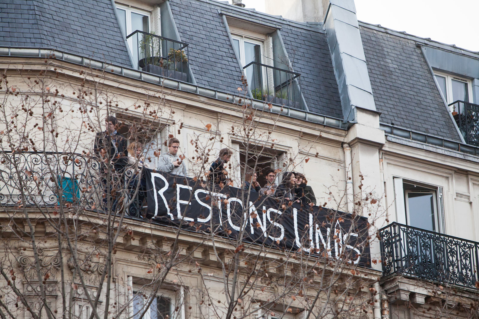 marche républicaine en hommage aux attentats à Charlie Hebdo et à l' hyper cacher