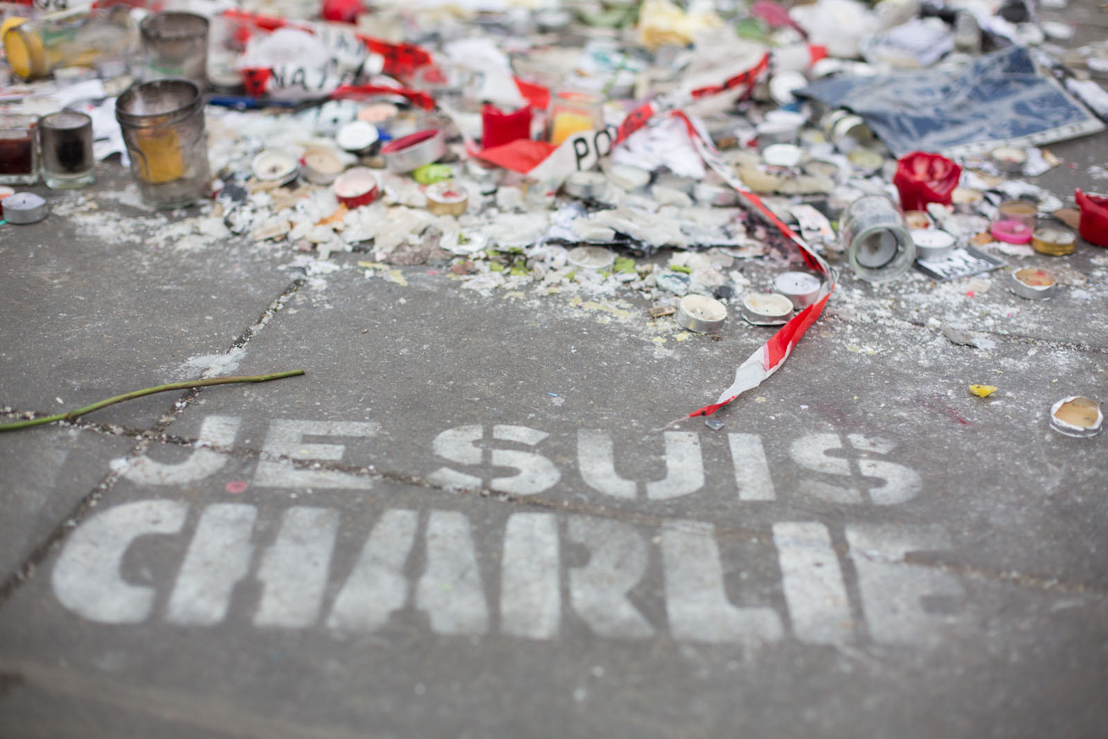 Hommage suite aux attentats à Charlie Hebdo et à Ahmed Merabet