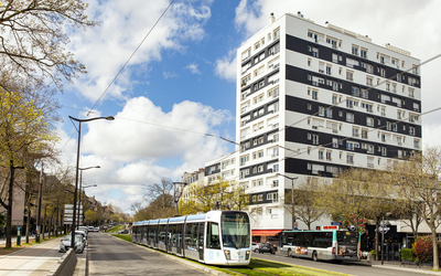 Illustration de la vue d'un image rénové Boulevard Jourdan 