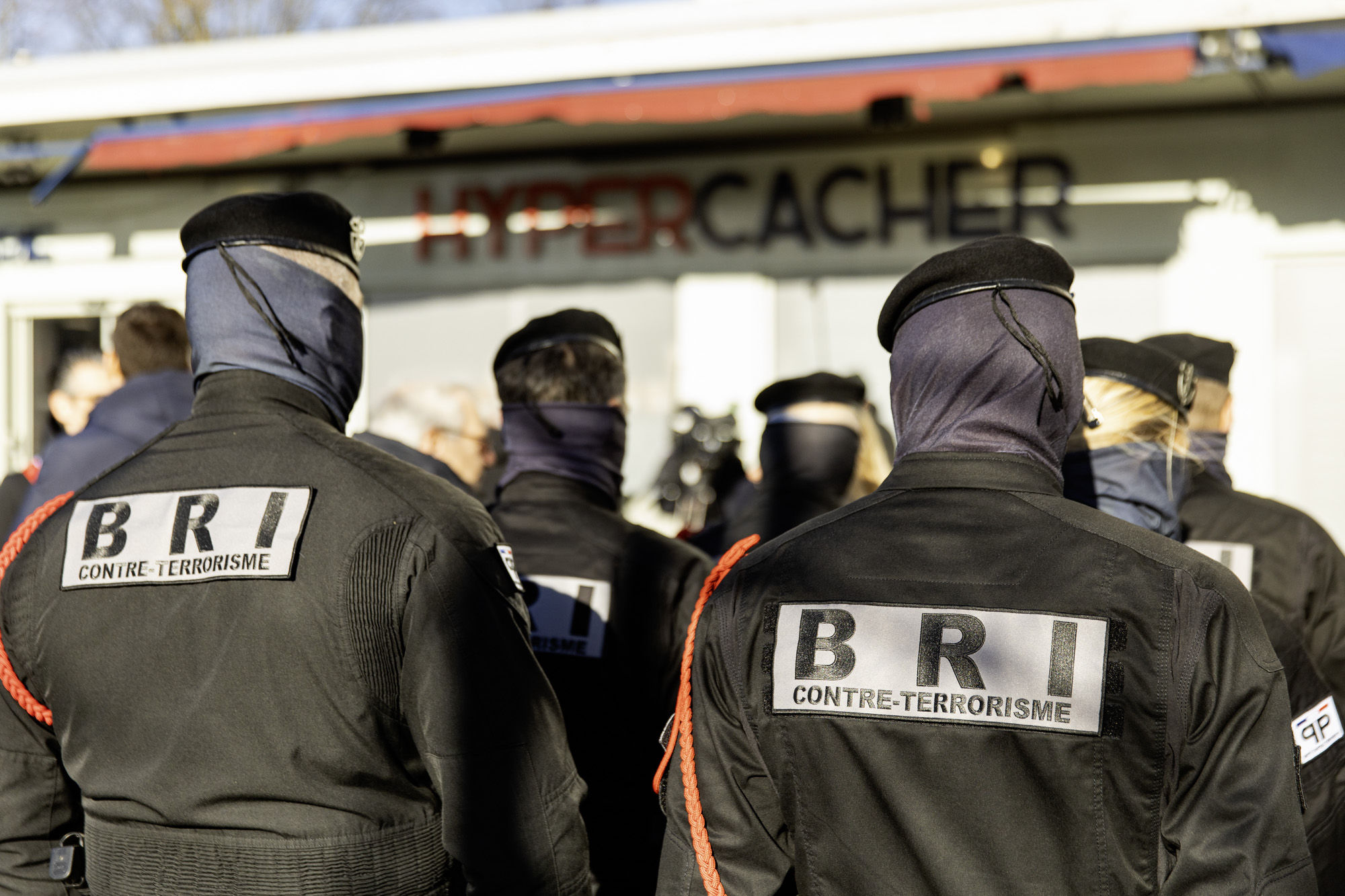 Membres de la BRI lors des commémorations Ville des attentats de janvier 2015 - Hyper Cacher 
