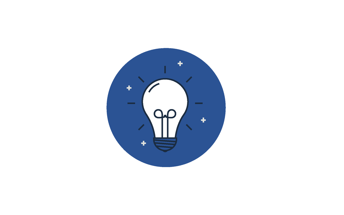Illustration d'une ampoule qui sintille