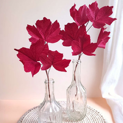 Bouquet de feuilles d'érable en papier 