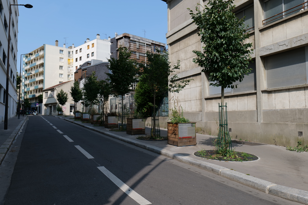 Photo de la rue du Groupe Manouchian embellie