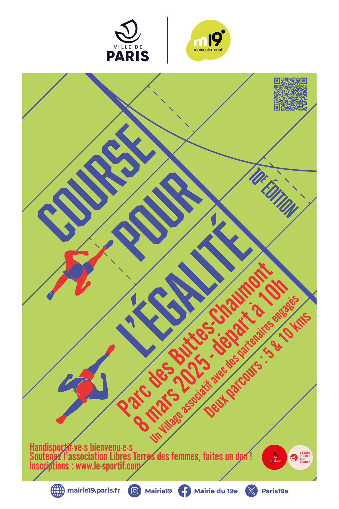 affiche course pour l'égalité