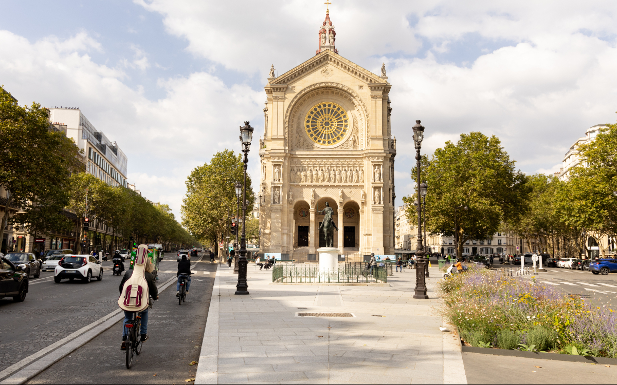 La Place Saint-Augustin dans le 8ème. 