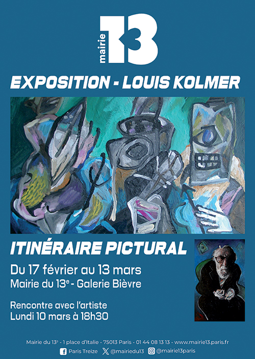 Affiche de l'exposition de Louis Kolmer