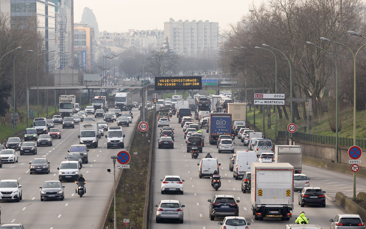 La voie covoiturage sur le périphérique