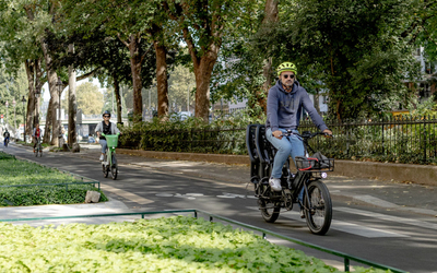 Des cyclistes