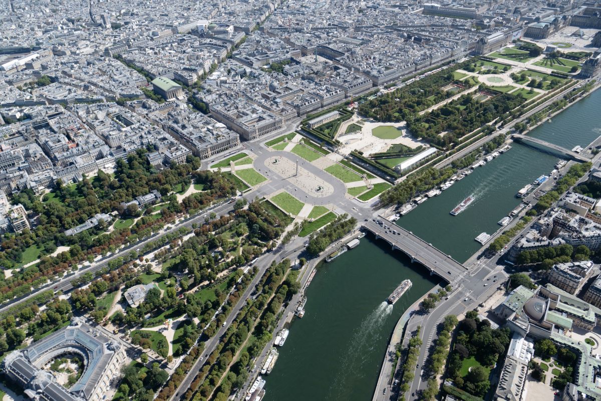 Visuel de la place de la Concorde après rénovation