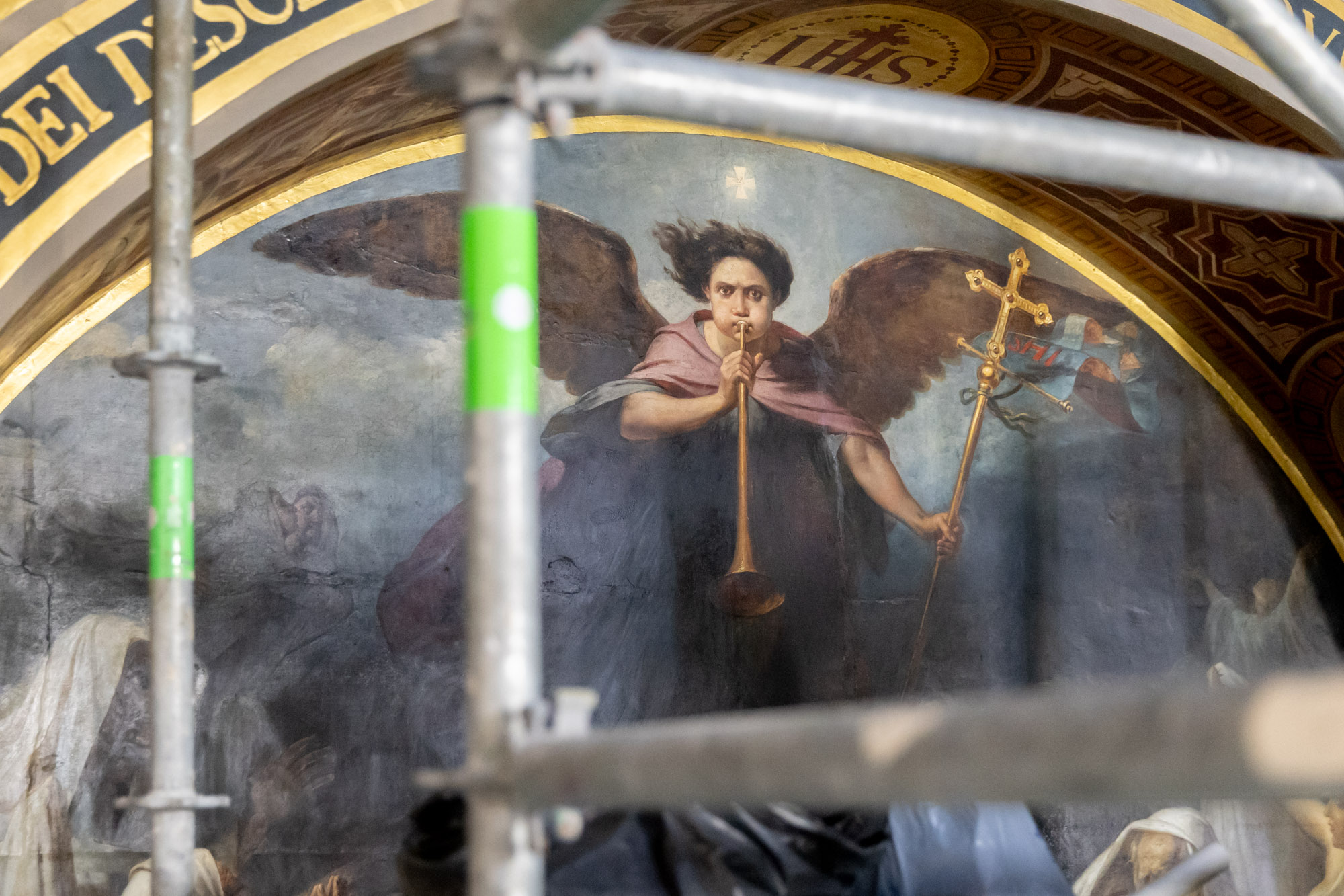 Travaux de restauration de la chapelle des âmes du purgatoire de l’église Notre-Dame-de-Lorette.