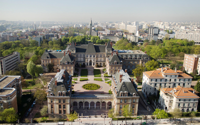 Vue aérienne de la Cité U. 