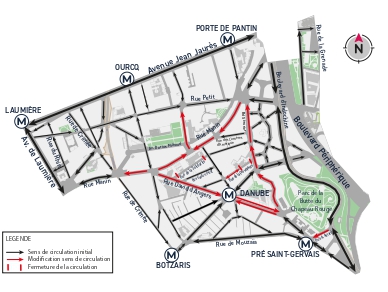Plan de circulation Danube 19 - 31 mars au 18 avril (pal avec une légende)