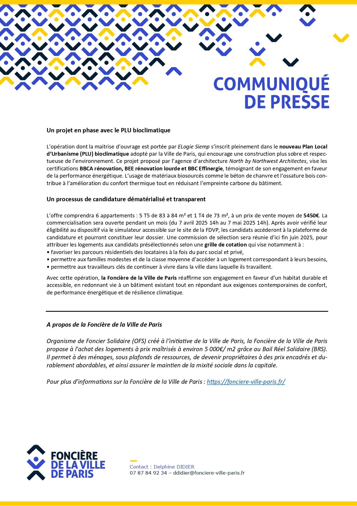 Texte du communiqué de presse de la rue Rébeval p2